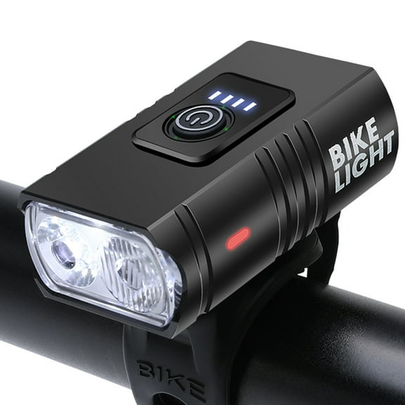 Bike Light Front T6 LED USB Rechargeable Bicycle Light Flashlight Power Display Flashlight Cycling Headlight Lamp