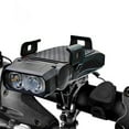 thumbnail image 1 of Bike Light Headlight Phone Mount | High Brightness USB Rechargeable Waterproof ABS | Fits 5.7" Phones | Night Riding Safety, Emergency Power, Multi-Function Handlebar Accessory, 1 of 6
