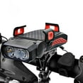 thumbnail image 1 of Bike Light with Phone Mount, Rechargeable Headlight for Night Riding, Bicycle Front Light with Cell Phone Holder, 2 in 1 Cycling Headlight and Phone Stand, 1 of 6