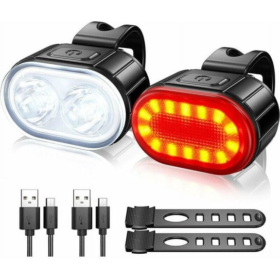 Bike Light Set, Powerful Led Bike Light Kit, Waterproof Bike Lamp, Usb Rechargeable Bike Lights, Front And Rear Road Bike Light, Starlight