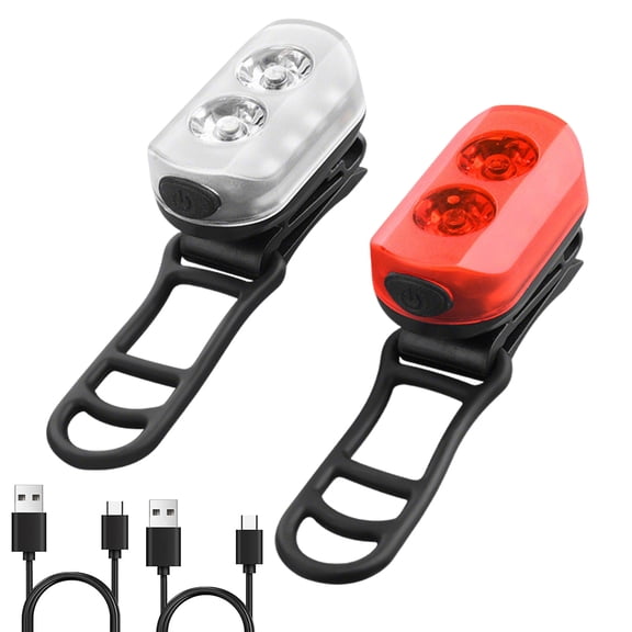 Bike Light USB Rechargeable, 3000LM Waterproof Bike Light Headlight and Taillight Set, Front and Back Set