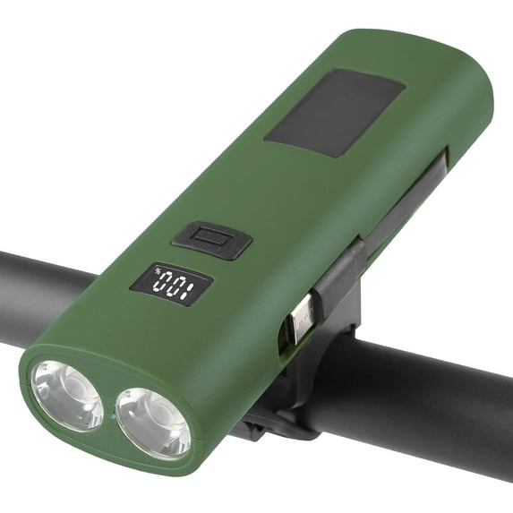 Minsk 1000 Lumen LED Bicycle Headlamp with Battery Pack, Green