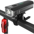 thumbnail image 1 of Bike Lights for Night Riding, Bicycle Light Front Headlight and Back Taillight with 4+5 Light Modes, USB Rechargeable Bright Bike Headlights for Cyclists and Commuters, 1 of 8