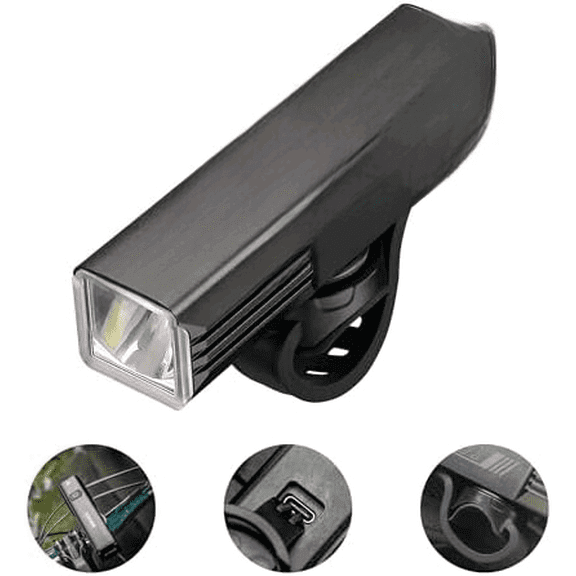 Bike Lights for Night Riding - Sofirn BS01 Super Bright Bike Headlight, USB C Rechargeable, IP65 Waterproof Front Bike Light Gift for MTB Day Night Riding Urban Cyclists, with Quick Release Bracket