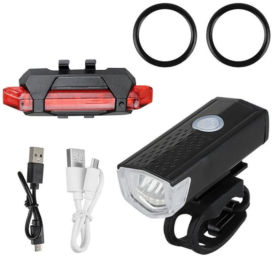 Bike Lights Super Bright, Rechargeable Bicycle Lights Set Multiple Modes, Bike Headlight USB, High Lumen Super Bright Bike Light Set for Night Riding for Road, Mountain, Cycling