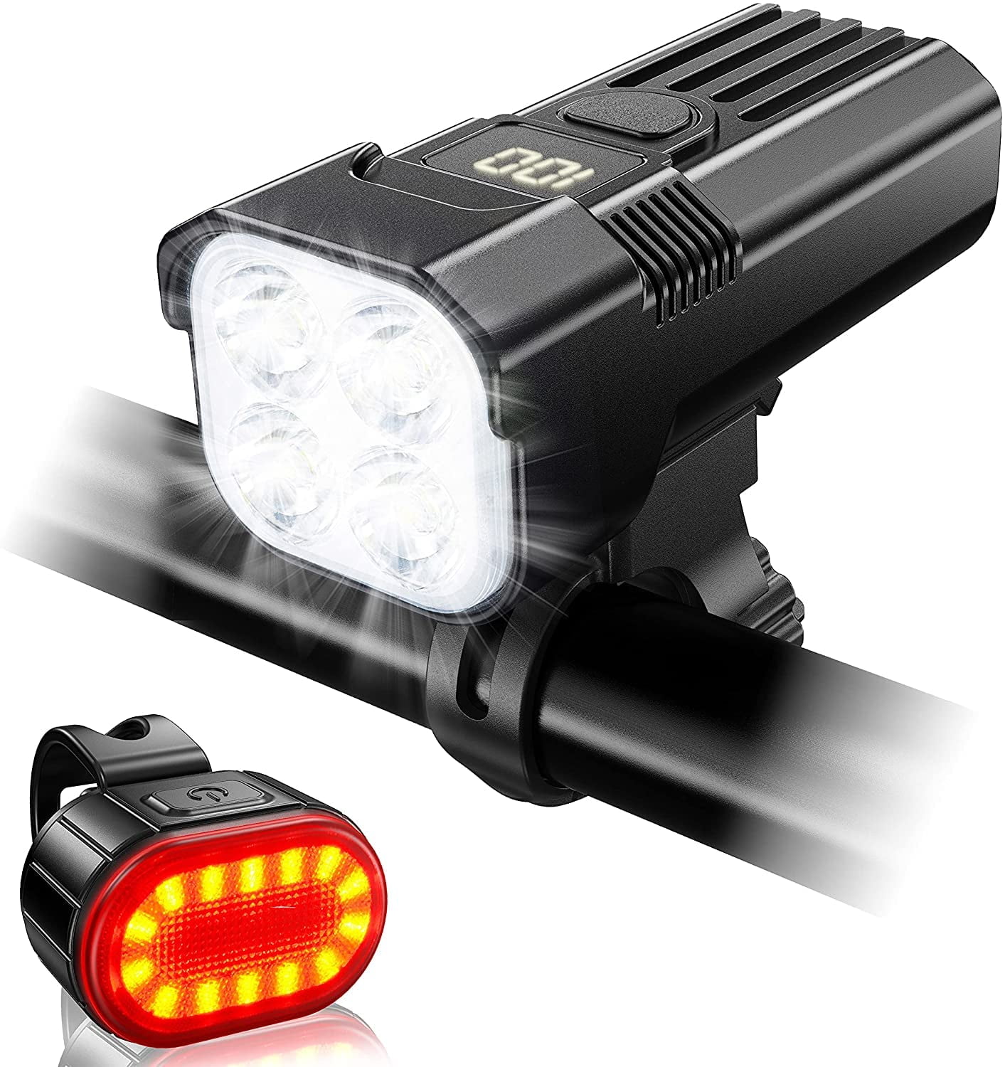 Bike Lights, Ultra Bright USB Rechargeable Bike Light Set, Powerful Bicycle Front Headlight and