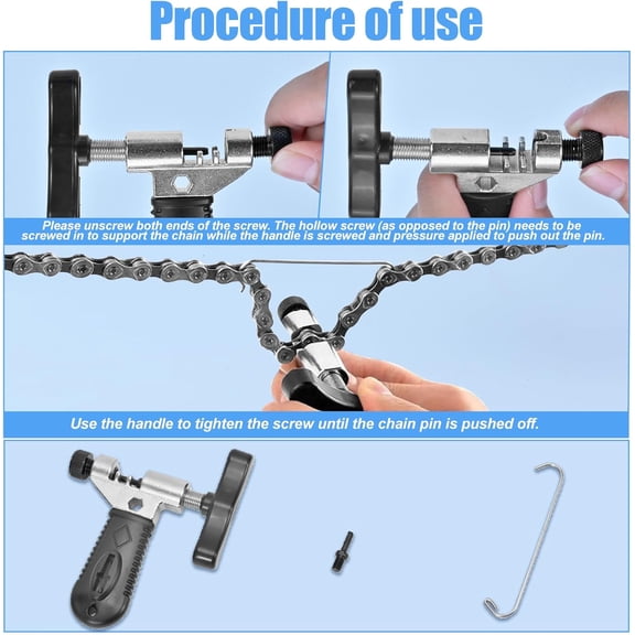 Bike Link PlierChain Break Separator, Chain Checker, 3 Pairs Bicycle Missing Links, Bike Link Opener Closer Plier Chain Cutter Connector Wear Indicator Tool$$Sport & Recreation Other