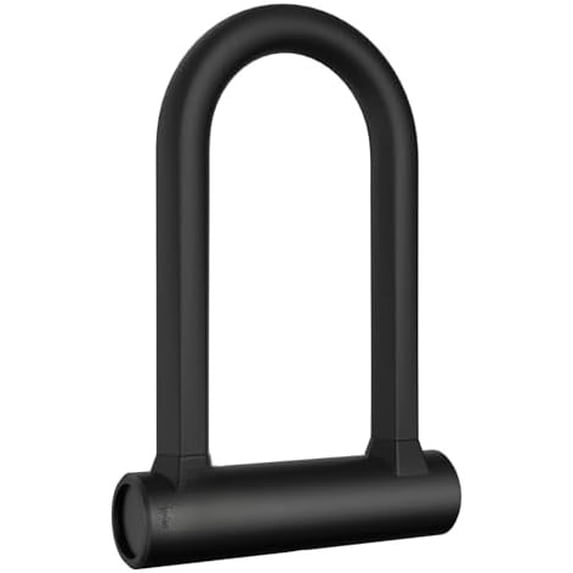 Bike Lock - 17mm Shackle Heavy Duty Anti Theft Bike U Lock with 2 Keys - Bicycle U-Locks with Sturdy Mounting Bracket for Road, Mountain, Electric & Folding Bike, Size 7.76''x5.02'' Black,Only U