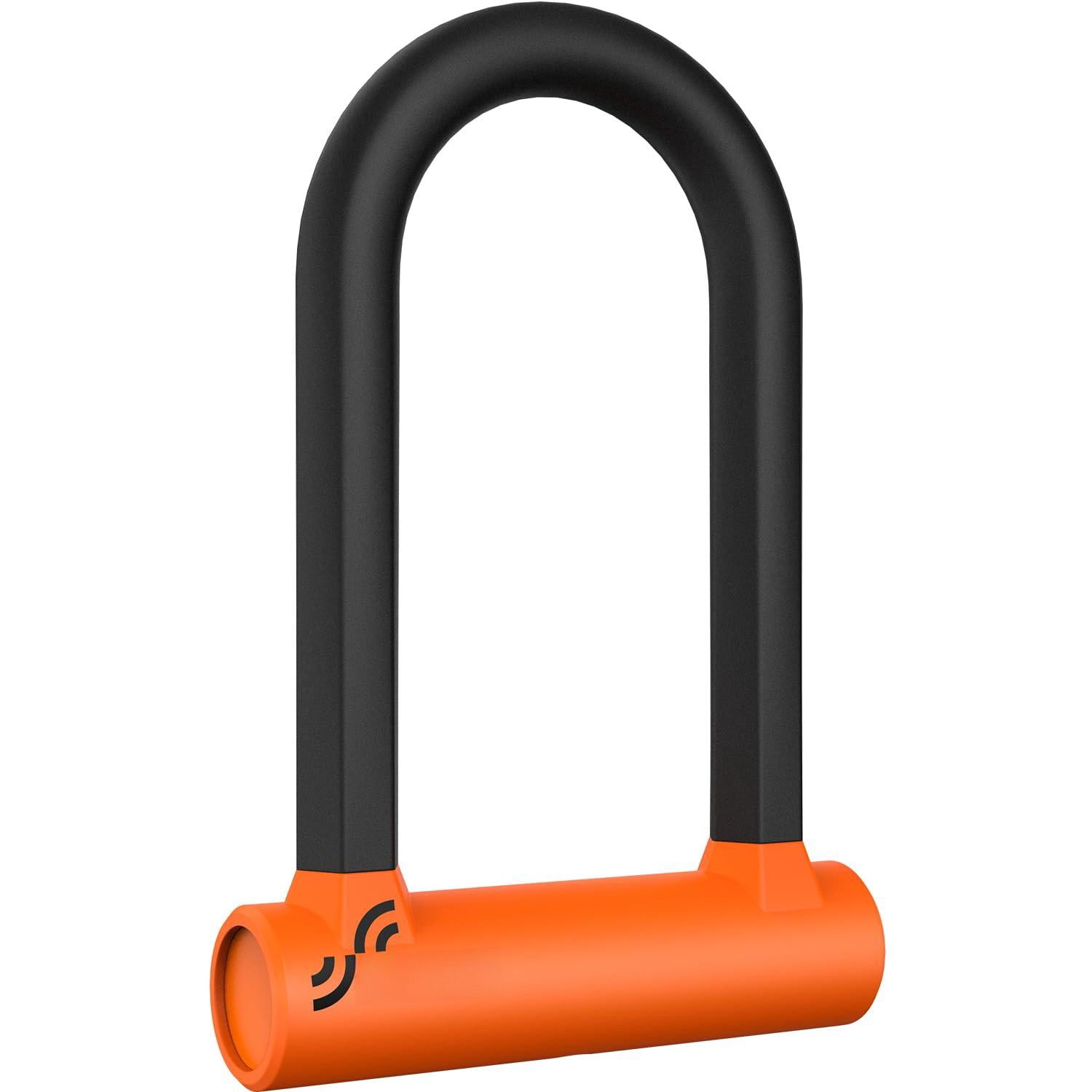 Bike Lock - 17mm Shackle Heavy Duty Anti U With 2 Keys Bicycle U-locks Sturdy Mounting Bracket For Road  Mountain Electric & Folding Size 7.76''x5.02''