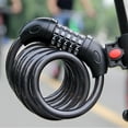 thumbnail image 1 of Bike Lock, Bicycle Cable, High Security 5 Digit Resettable Combination Coiling Bicycle Lock, Heavy Duty Anti Theft Cable, 1 of 6