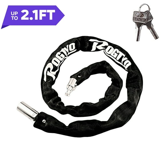 Bike Lock, Bike Locks Heavy Duty Anti Theft with 2 Keys , 2.1/2.7/3.4/4.1 FT Bike Lock Chain with 2 Key ,Folding Bike Lock for Bike, Motorcycle, Scooter, Bicycle, Door, Gate, Fence