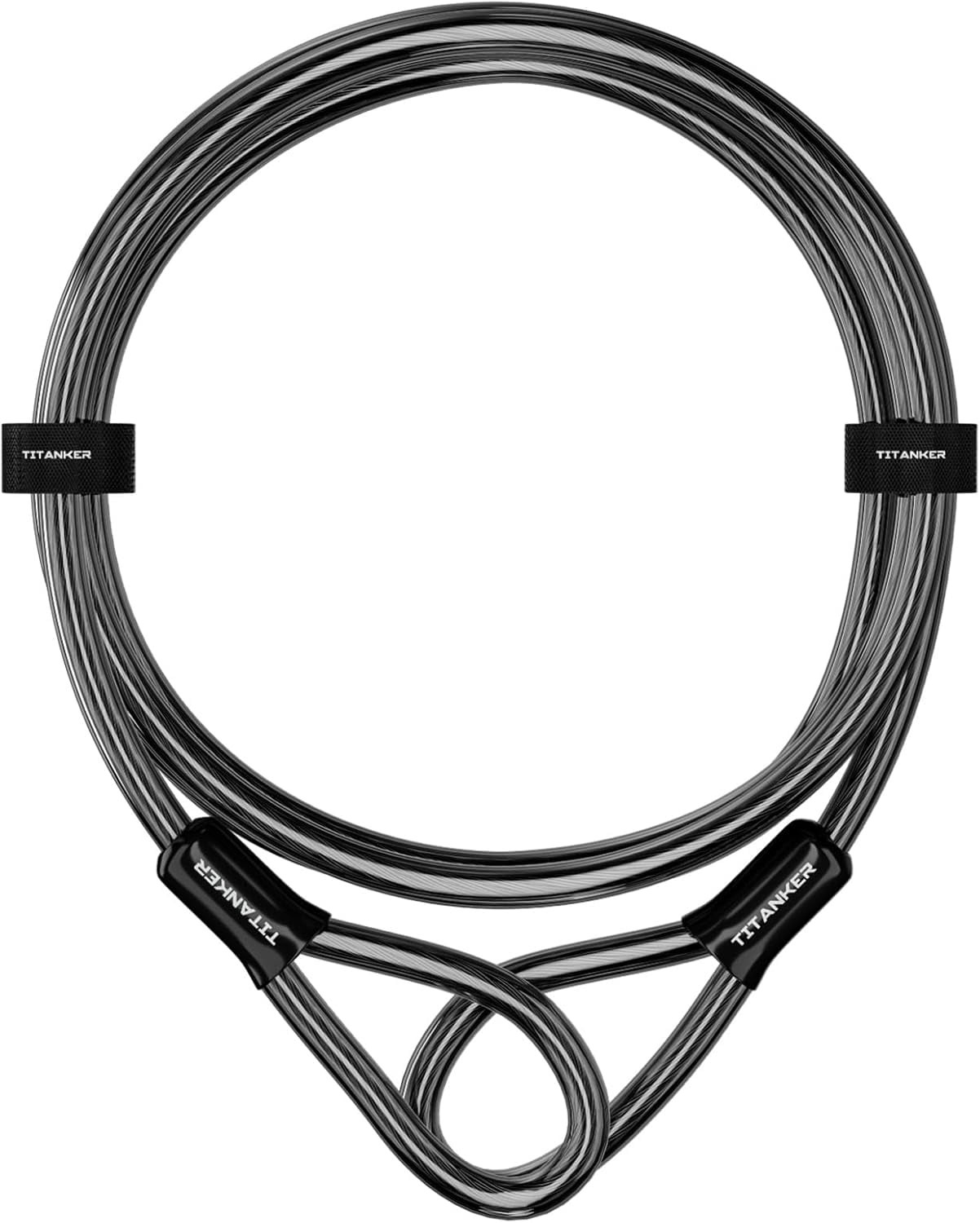 Bike Lock Cable,12mm Thick Security Cable with Loops Heavy Duty Steel ...