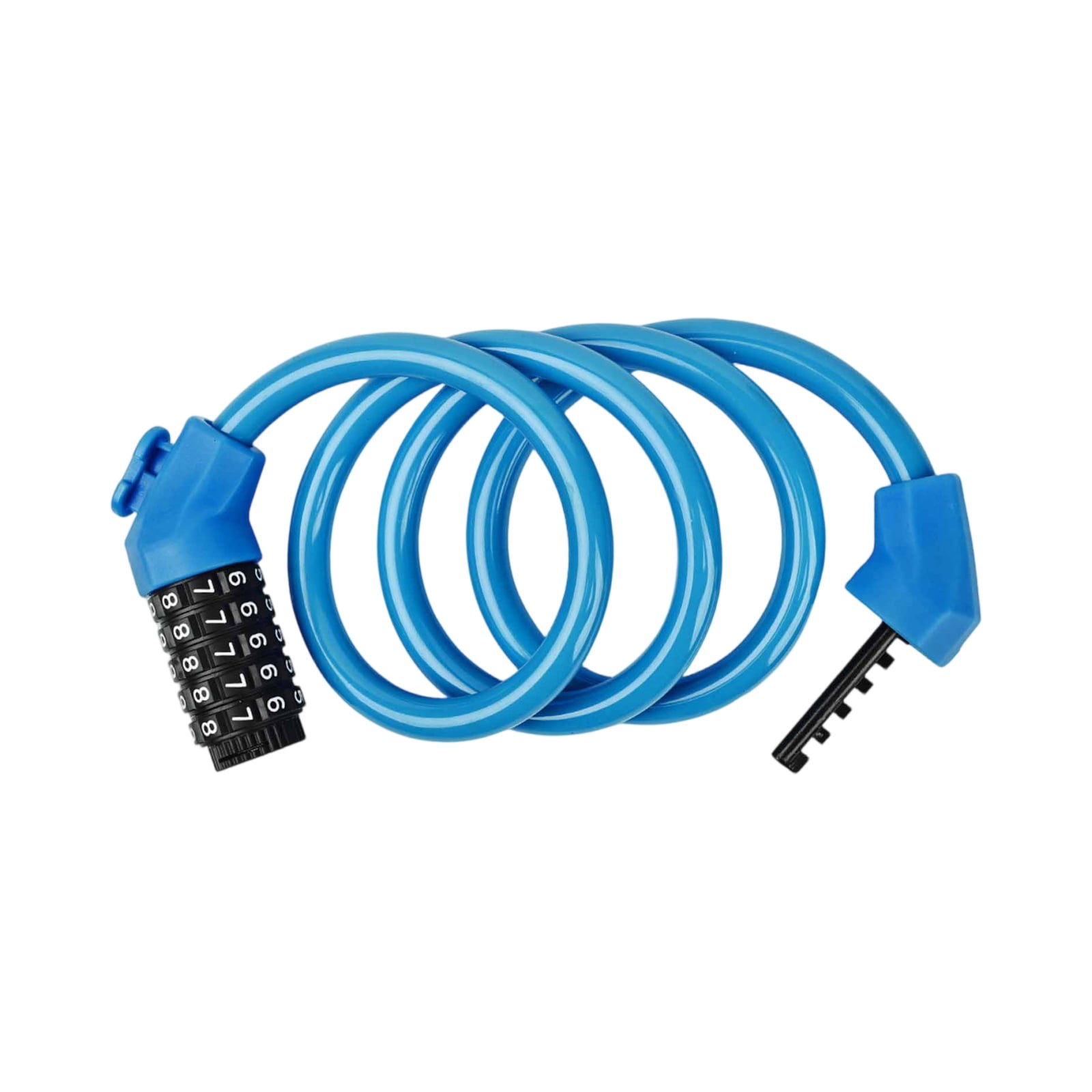 Bike Lock Cable Bike Cable Lock Durable Steel Combination Bike Lock Anti Theft Security for Bicycles Scooters Blue 1 Pack