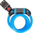 Bike Lock Cable, High Security 5 Digit Resettable Combination Coiling