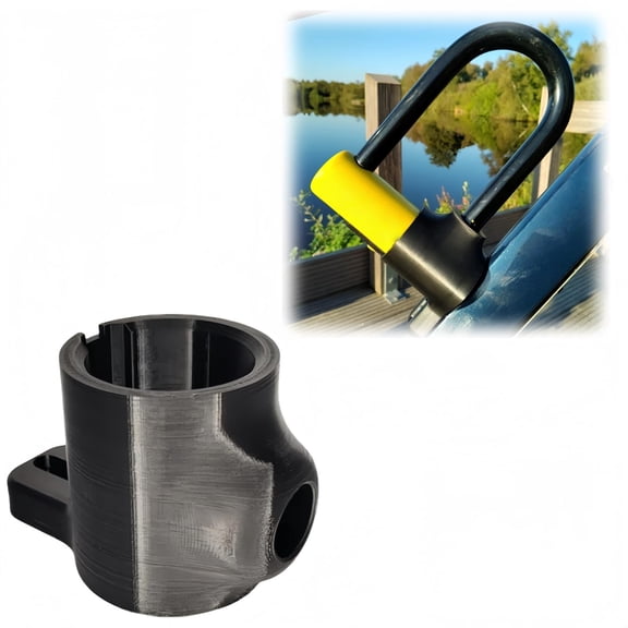 Bike Lock Mount Bracket for Kryptonite Fahgettaboudit Mini U-Lock, Bottle Cage Thread Holder Fits 30mm Bicycle Frame Tubes