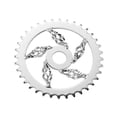 thumbnail image 1 of Bike Lowrider Cage Twisted Steel Chainring 1/2 X 1/8 36t Chrome. bike part, bicycle parts., 1 of 1