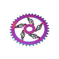 thumbnail image 1 of Bike Lowrider Cage Twisted Steel Chainring 1/2 X 1/8 36t Oil Slick., 1 of 1