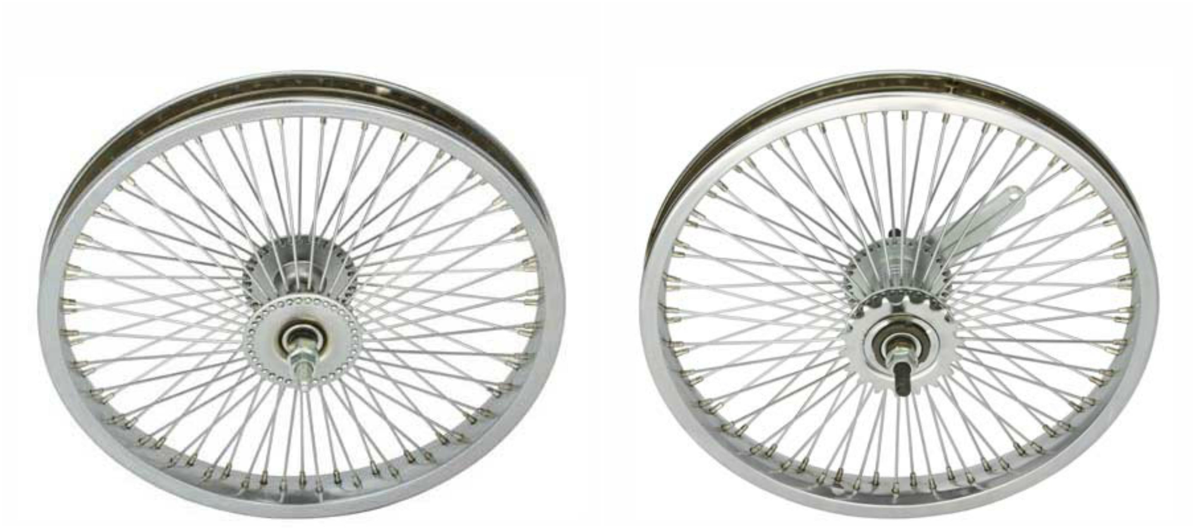 Chrome 16in Rims Bike Lowrider Chrome 16