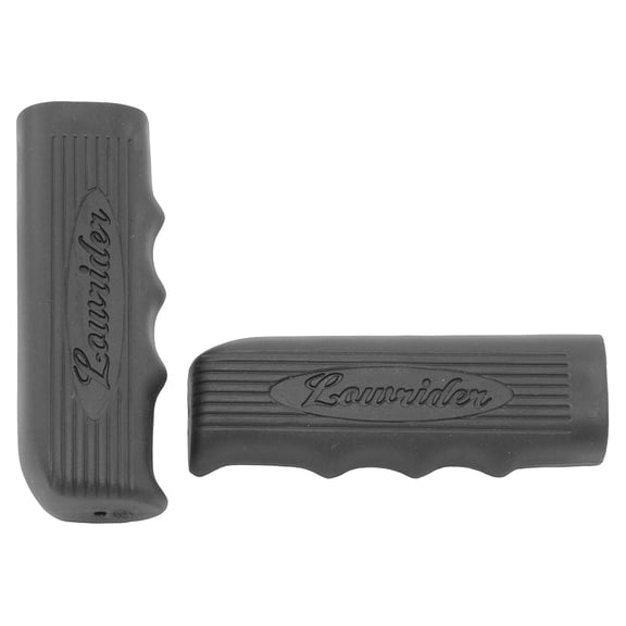 Bike Lowrider Custom Grips Kraton Rubber W/Logo Black.