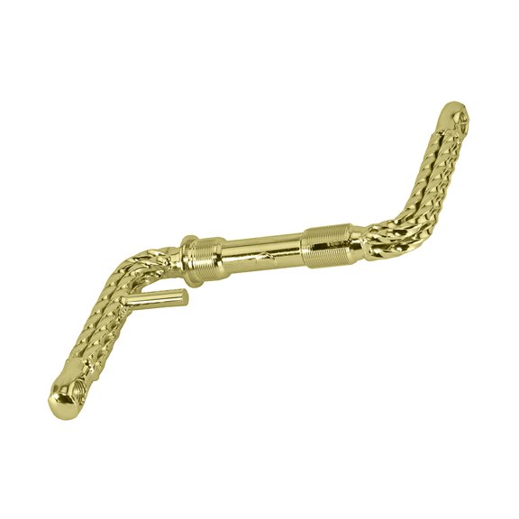 Bike Lowrider Quadruple Twisted One/Piece Crank 4 1/2 (115mm) Gold.