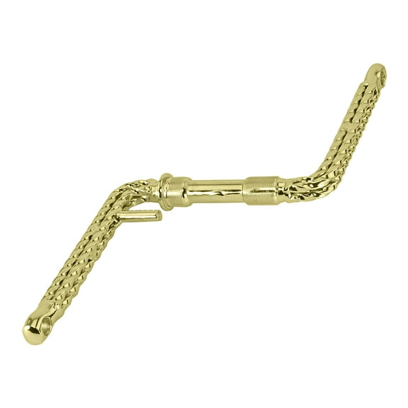 Bike Lowrider Quadruple Twisted One/Piece Crank 6 1/2 (165mm) Gold.