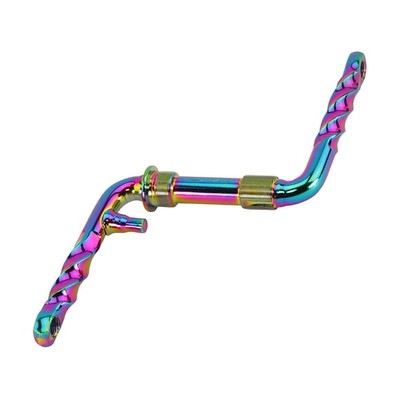 Bike Lowrider Twisted One/Piece Crank 4 1/2 (115mm) Oil Slick.