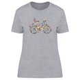 thumbnail image 1 of Bike Made Of Flowers T-Shirt Women -Image by Shutterstock, Female XX-Large, 1 of 2