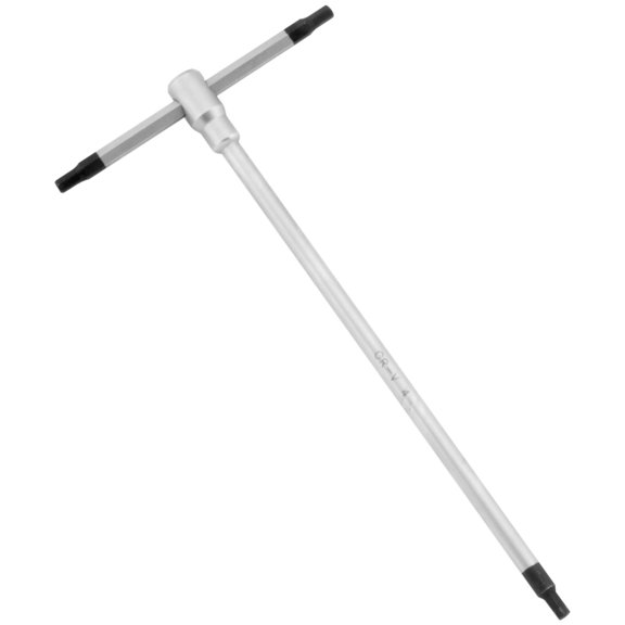 Bike Master 151865 4 mm Metric Triple Tip Metal Sliding T-Handle Hex Key Allen Wrench