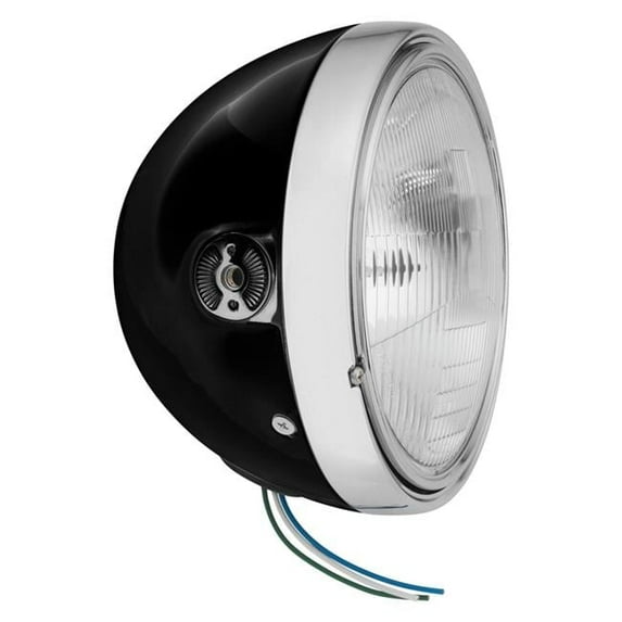 Bike Master 152455 7 in. Headlight Side Mount, Black