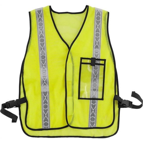 Bike Master 107561 Mens Reflector Safety Vest, Lime
