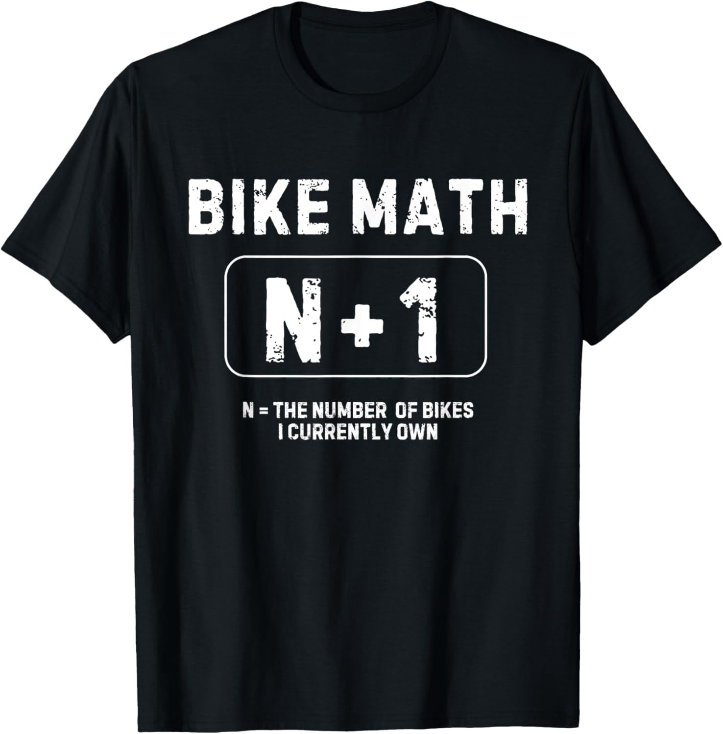 Bike Math N Plus One Cycling Rider T-Shirt - Walmart.com