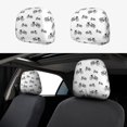 thumbnail image 1 of Bike Minimalist Headrest Cover for Cars, 2Pack Car Headrest Cover, Soft Elastic Auto Steelers Head Rest Covers Headrest Protector Universal Fit to All Car Truck SUV, 1 of 5