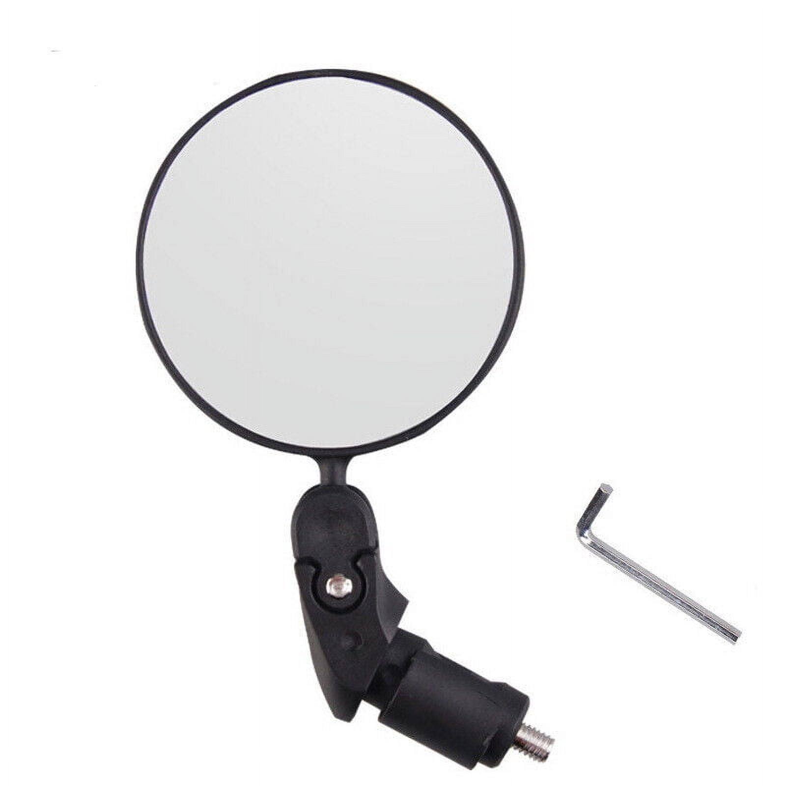Bike Mirror Ebike Rear View Convex Lens Adjustable Bicycle Bar End