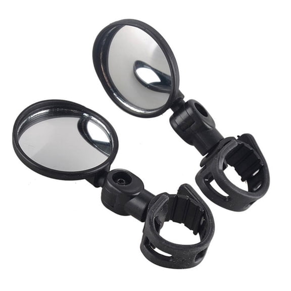 Bike Mirrors, Wide Angle Convex Rear View Safety Mirror, Adjustable Shockproof Reflective Back Mirror