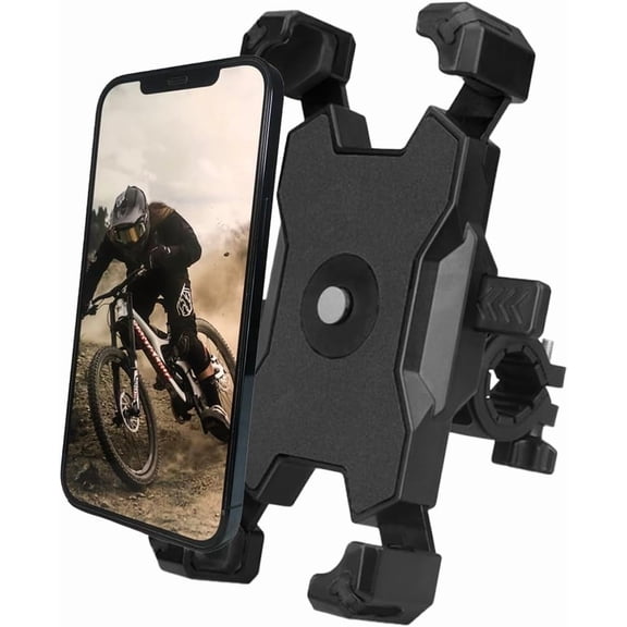 Bike Motorcycle Phone Holder Mount,[1s Lock Up and Release],Bicycle Handlebar Phone Holder, for Electric Scooter, Motorcycle Accessories for iPhone 15 14 13 12 Plus/Pro Max/Mini, 4.7-6.8 Smartphone