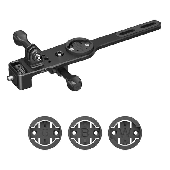 Bike Mount For Action Cameras Quick Release 1/4in Screw Stable Filming On Rough