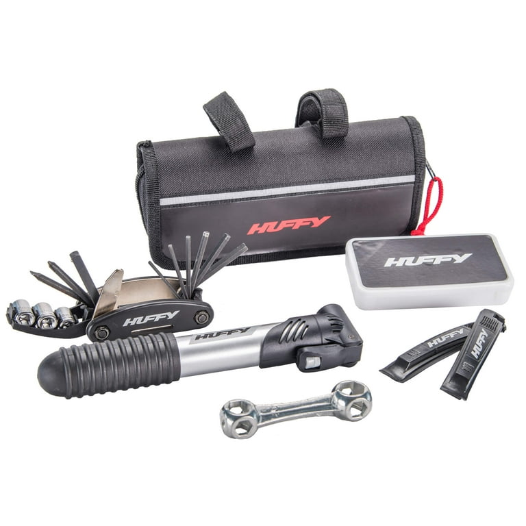 Bike Multi Tool Kit Huffy Repair Set Hand Pump Chain Tire