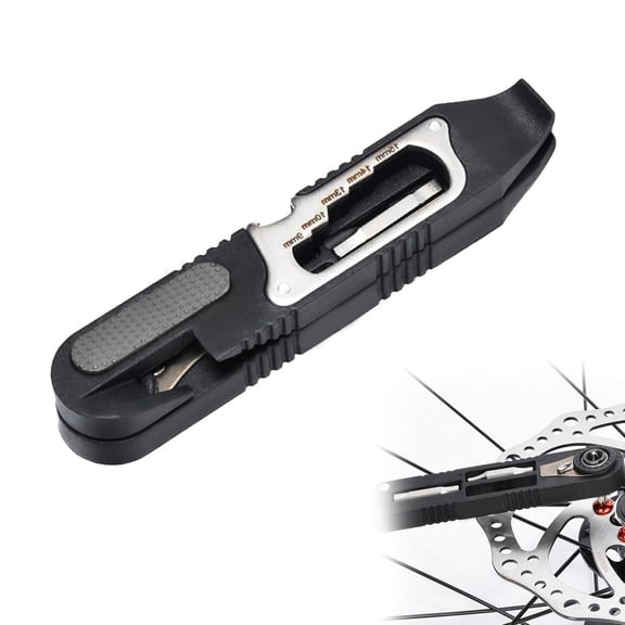 Bike Multitool with Ratchet Wrench & Tire Levers Kit - Portable All-in-One Repair Tools for Cycling Roadside Emergency