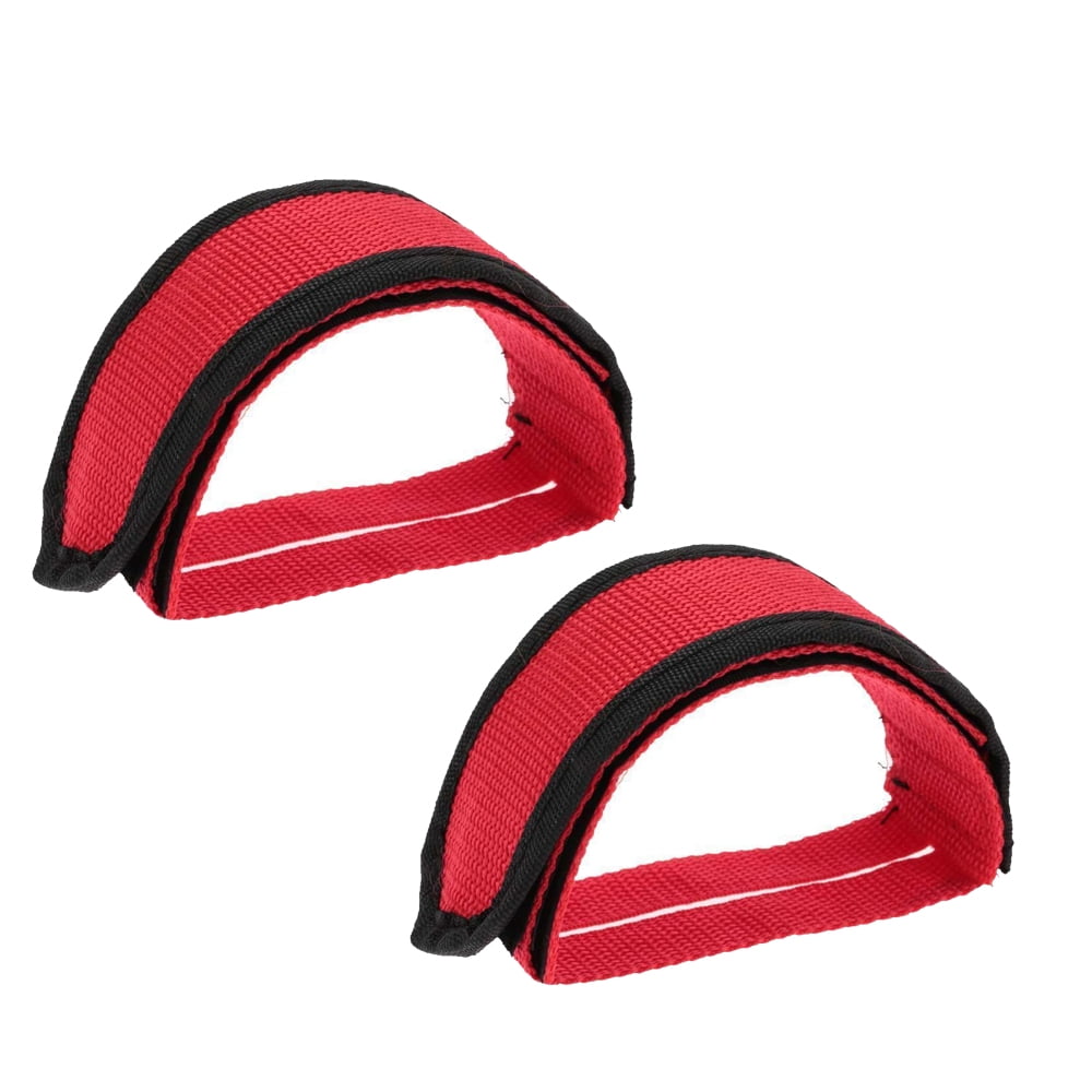 Outgeek Bike Pedal Straps - Adjustable Toe Clips For Fixed Gear & Road Bikes