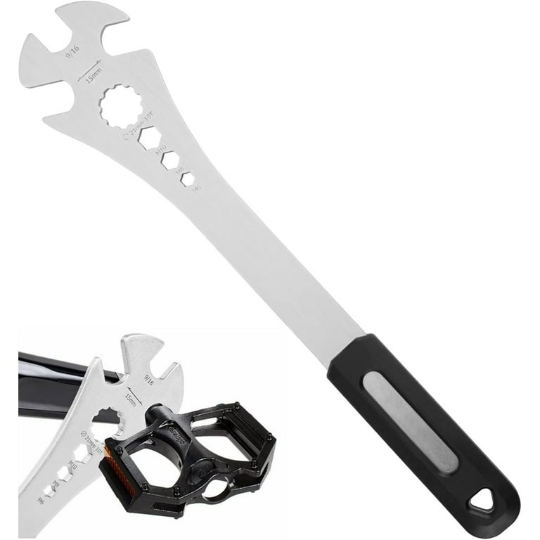 Bike Pedal Wrench, Bicycle Pedal Removal Spanner with Extra Long