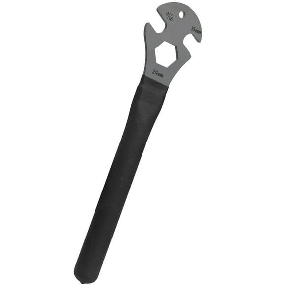 Bike Pedal Wrench Pedal Spanner with Nonslip Long Handle Bike Pedal Removal Tool Pedal Install Spanner Repair Tool
