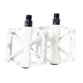 thumbnail image 1 of Bike Pedals, ZzCityTK Anti-Slip Ultralight MTB Pedals, 2PCS CNC Aluminum Alloy Sealed Bearing Wide Pedals with Spikes for Road Mountain Bikes, White, 1 of 1