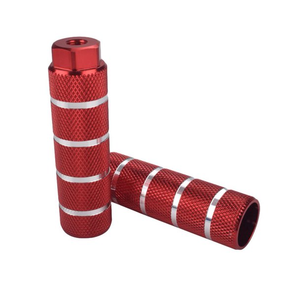 Bike Pegs, 2Pcs Aluminum Alloy Bike Anti-Skid Lead Foot Pegs Rear Stunt Pegs-3/8 inch Axles