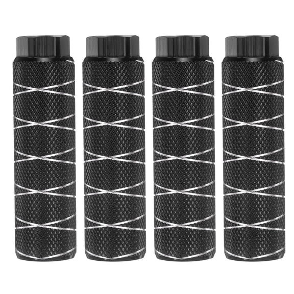 Uxcell Bike Pegs 4" Rear Axle Pegs S28-02 4 Pack Alloy Black