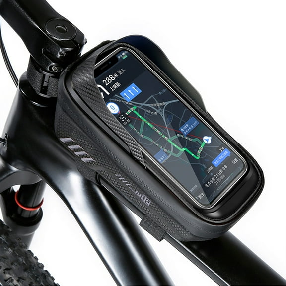 Bike Phone Bag Waterproof Top Tube Bag  Touchscreen Phone Mount Bag Cycle Frame Bag Fits Cellphones Below 6.8''