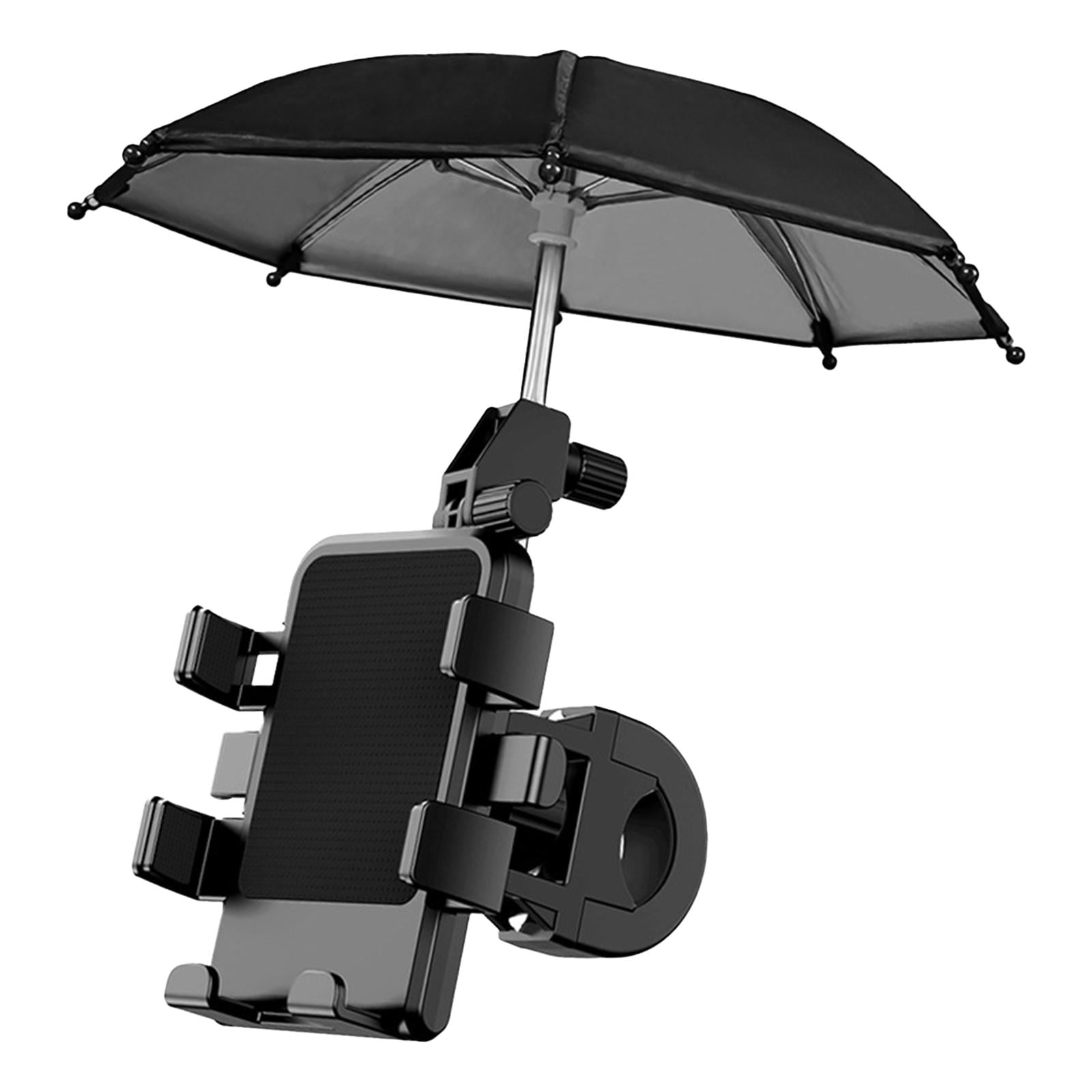 Bike Phone Holder, Bike Phone Mount with Mini Umbrella, Adjustable