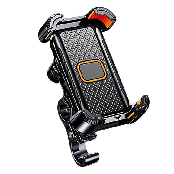 Bike Phone Holder Handlebar Mount, Shockproof Motorcycle Phone Mount 4.7 7.2 Inch, Anti Vibration Stable Lock for Scooter