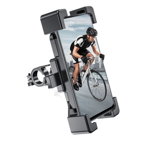 Bike Phone Holder, Harpi Motorcycle Phone Mount Handle Type Motorcycle Mountain Bike Navigation Bracket Electric Bicycle Riding Bracket Bicycle Mobile Phone Bracket Fit for All Smartphones