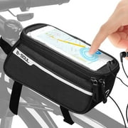 Bike Phone Holder Mount Bag, EEEkit Cycle Front Frame Handlebar Storage Bag Waterproof with Sensitive Touch Screen