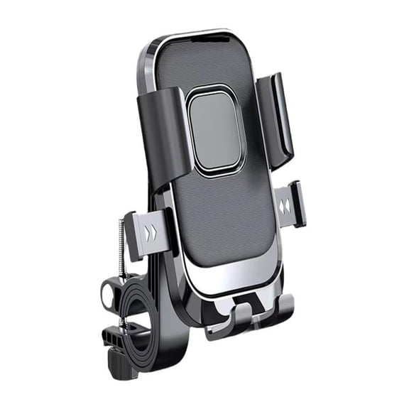 Bike Phone Holder - Universal Motorcycle & Bicycle Phone Mount, 360 Rotation for Optimal View, Secure Grip with Anti - Pads, Ideal for Cycling Commutes & Adventures